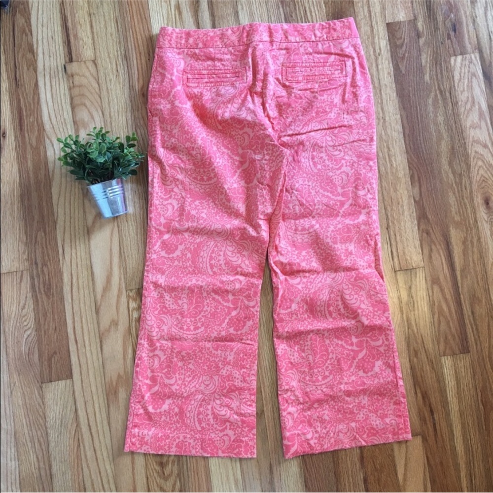 Express Coral Print Capris Size 6 - Picture 4 of 7